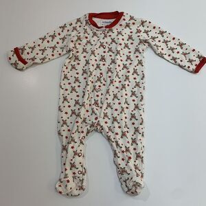Christmas baby 6-12 Month one piece Reindeer JoJo Maman Bebe Boy Girl UK Brand